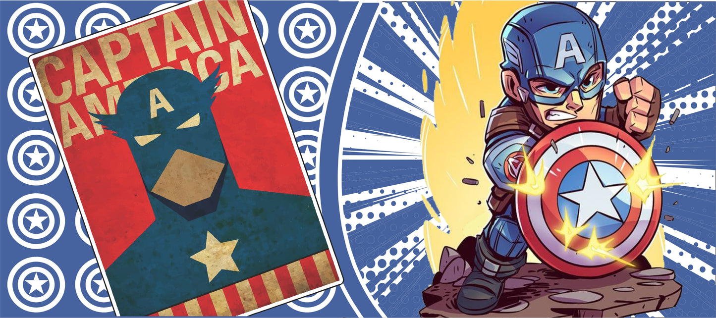 Taza Marvel Capitán America con caja temática , Código 209