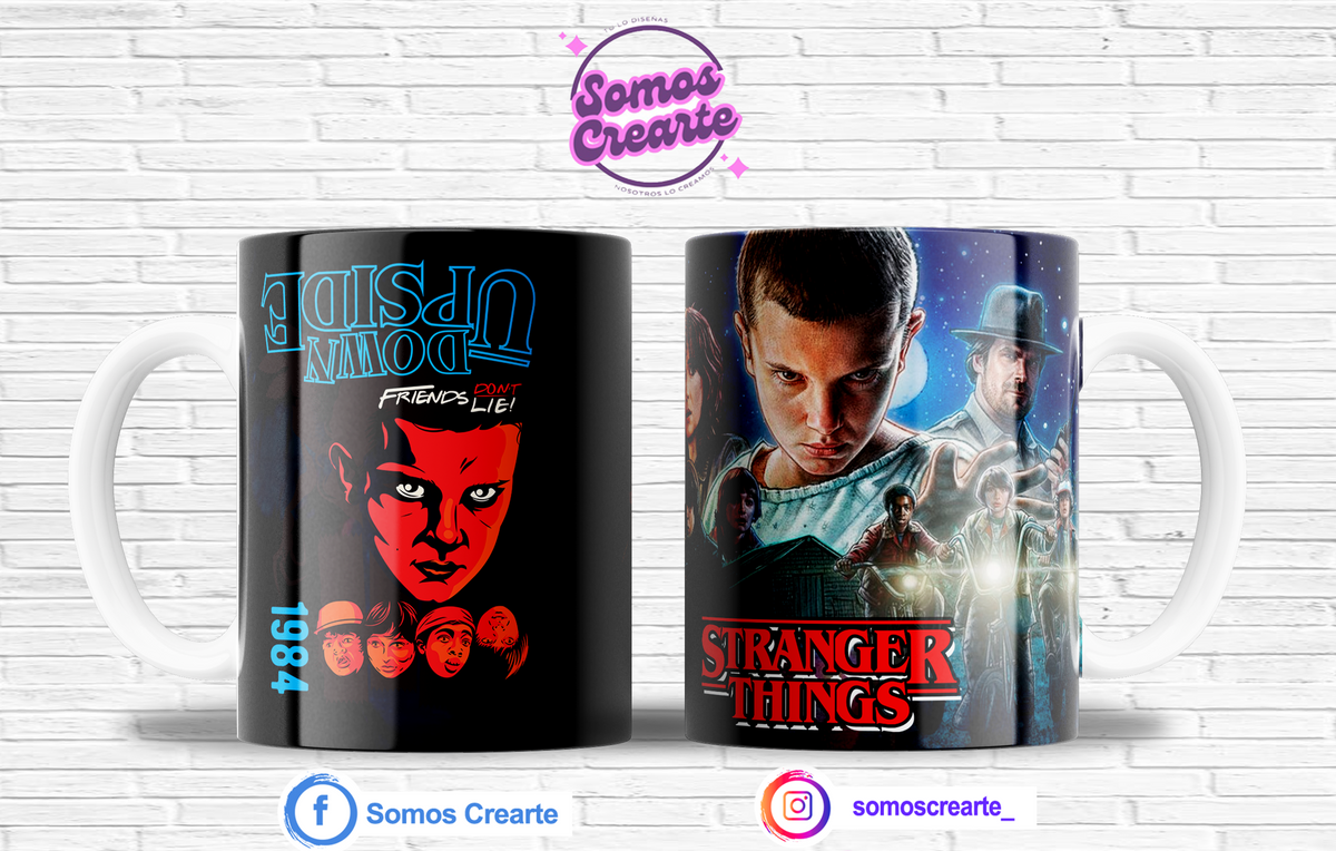 Taza Stranger Things + Caja Temática · Diseño 283