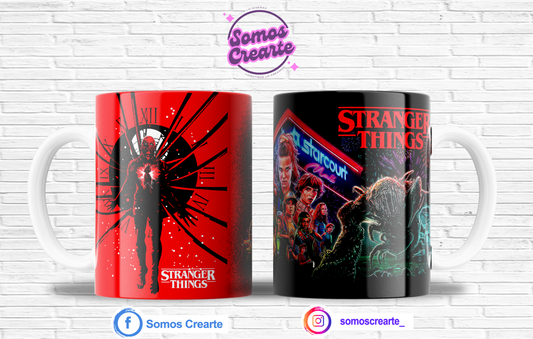 Taza Stranger Things + Caja Temática · Diseño 287