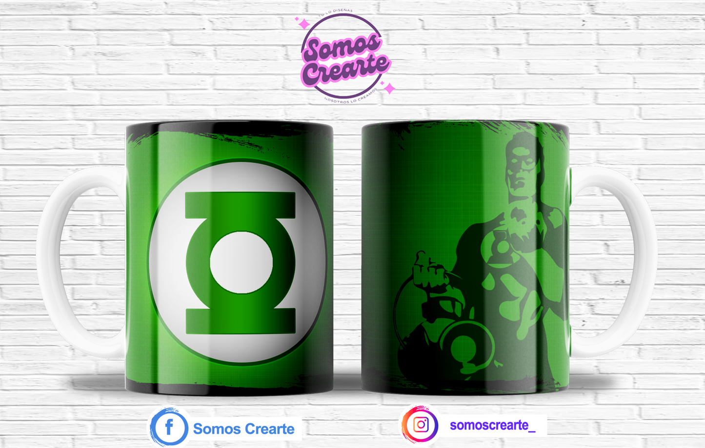 Taza Linterna Verde con caja temática , Código 278