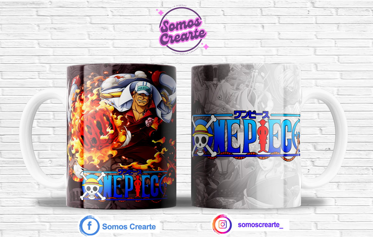 Taza One Piece + Caja Temática · Diseño 231