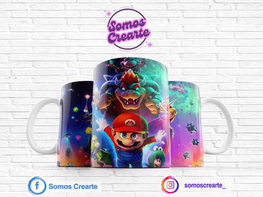Taza Super Mario Bros + Caja Temática · Diseño 168