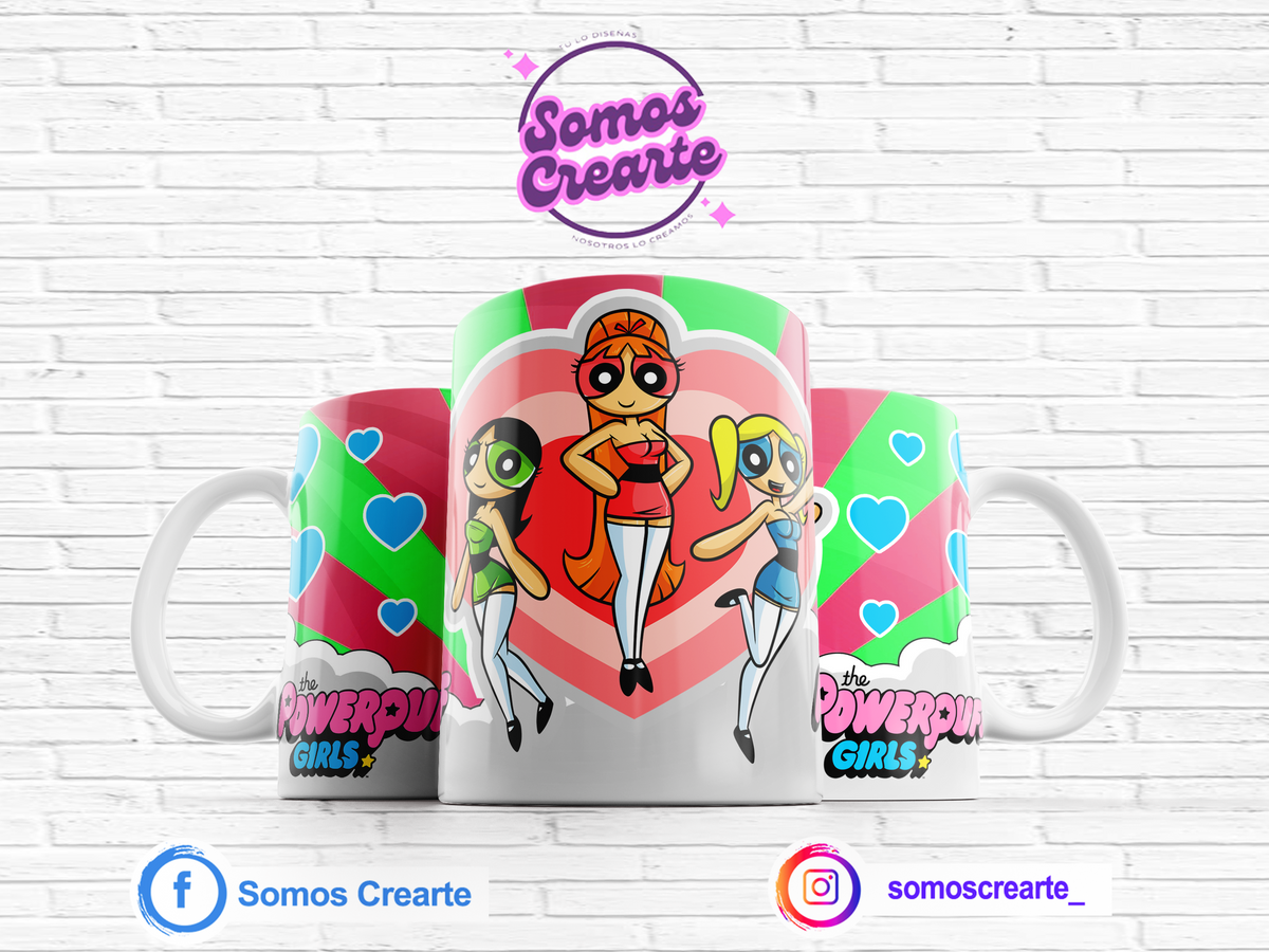 Taza Chicas Super Poderosas + Caja Temática · Diseño 454