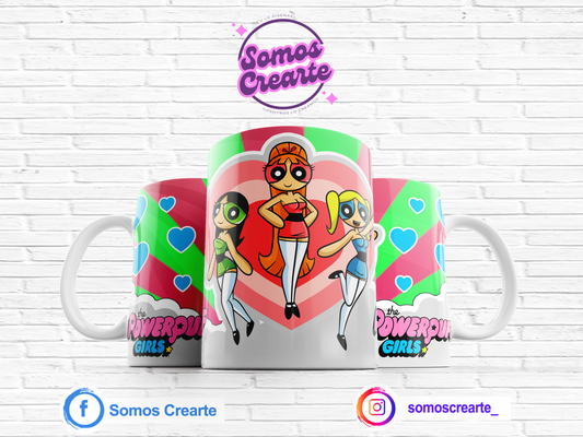 Taza Chicas Super Poderosas + Caja Temática · Diseño 454