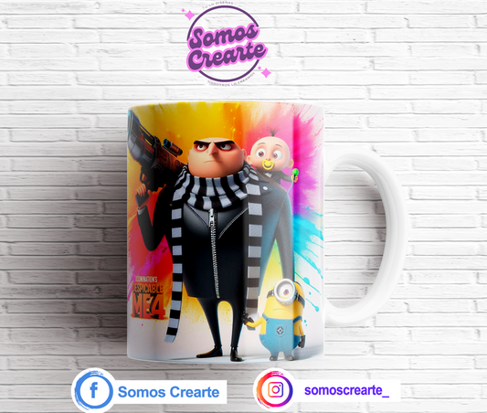 Taza Mi Villano Favorito + Caja Temática · Diseño 498
