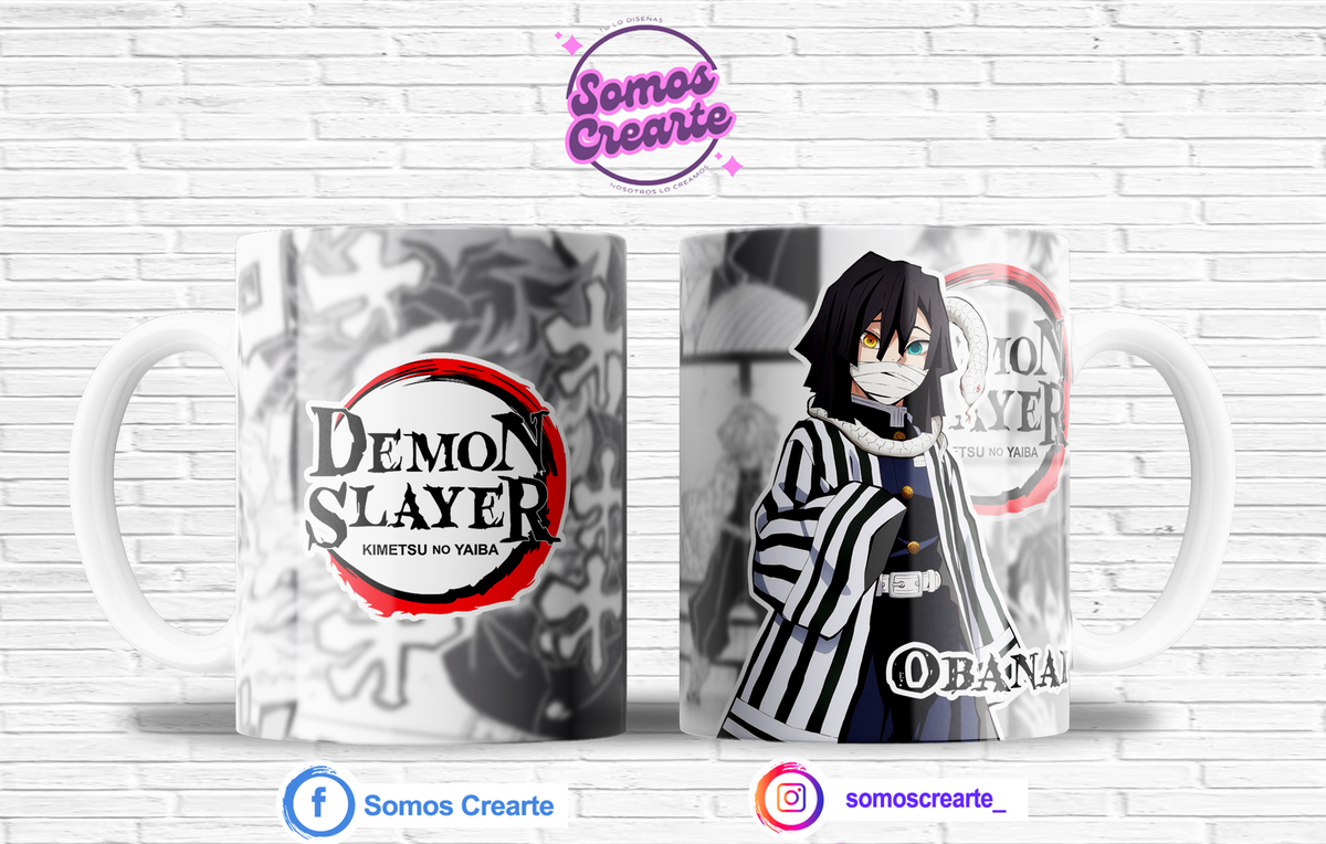 Taza Demon Slayer + Caja Temática · Diseño 448