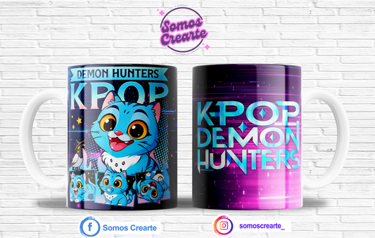 Taza Guerreras del K Pop + Caja Temática · Diseño 400