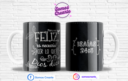 Taza con mensaje cristiano + Caja Temática · Diseño 527