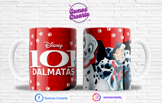 Taza 101 dalmatas + Caja Temática · Diseño 536
