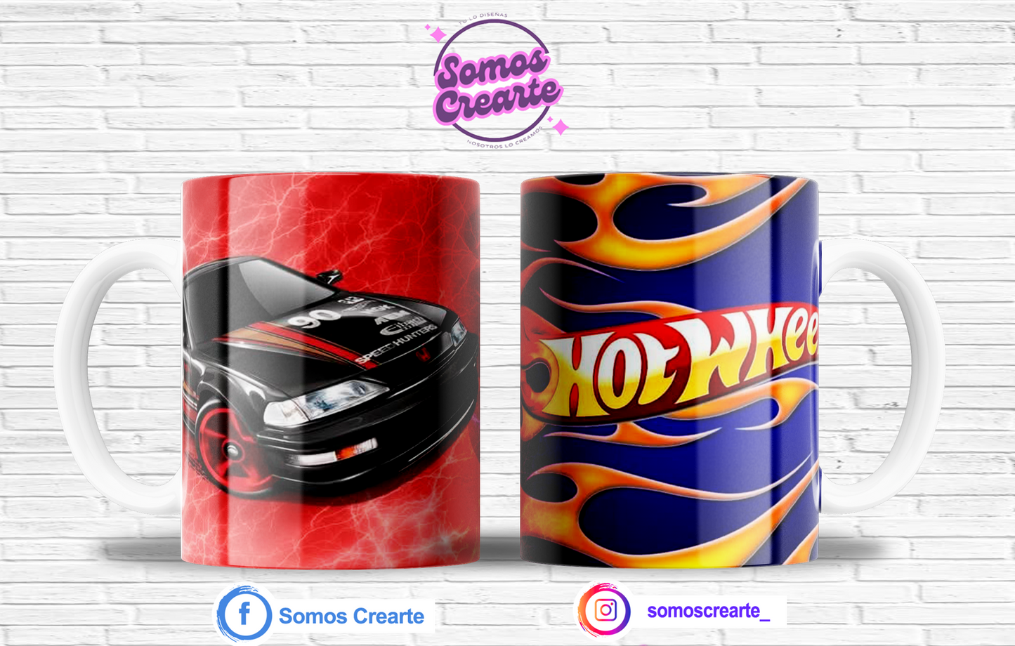 Taza Hot Wheels con caja temática , Código 242