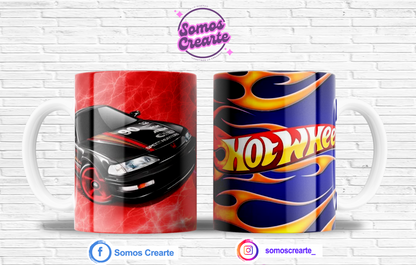 Taza Hot Wheels + Caja Temática · Diseño 242
