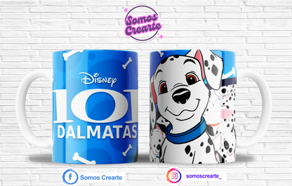 Taza 101 dalmatas + Caja Temática · Diseño 537