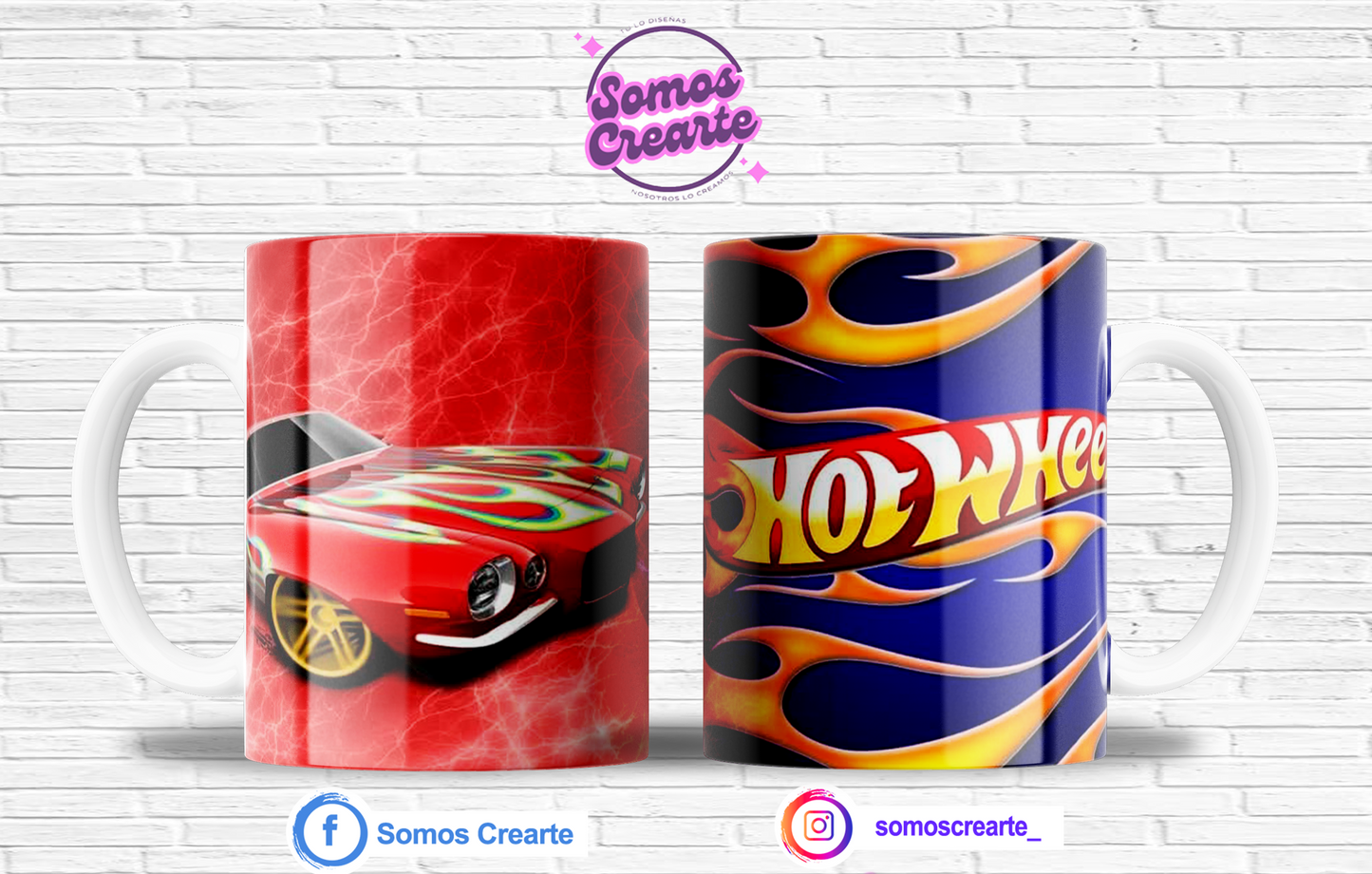 Taza Hot Wheels con caja temática , Código 243
