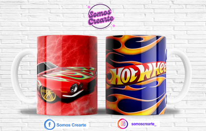Taza Hot Wheels + Caja Temática · Diseño 243