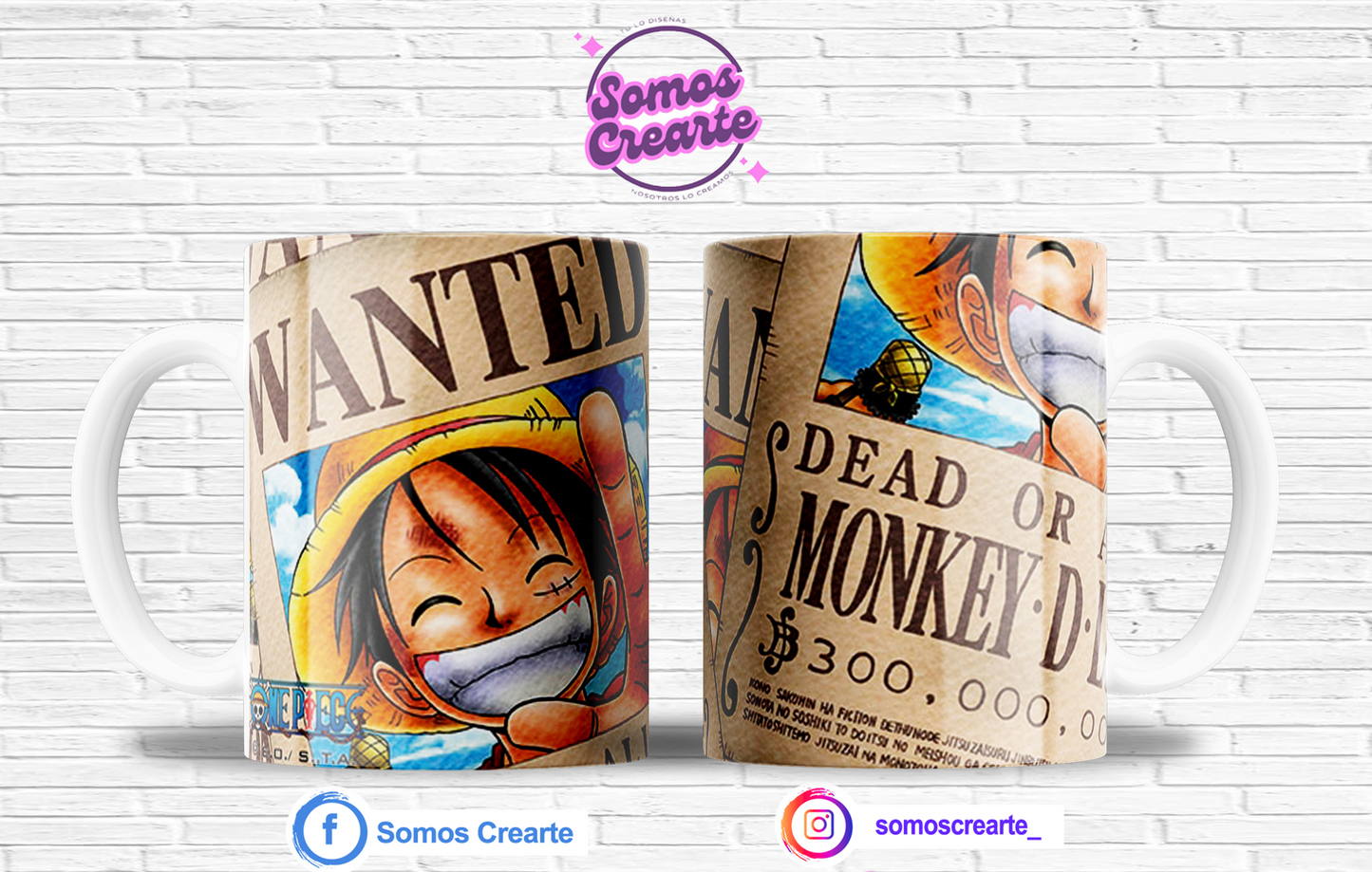 Taza One Piece con caja temática , Código 186