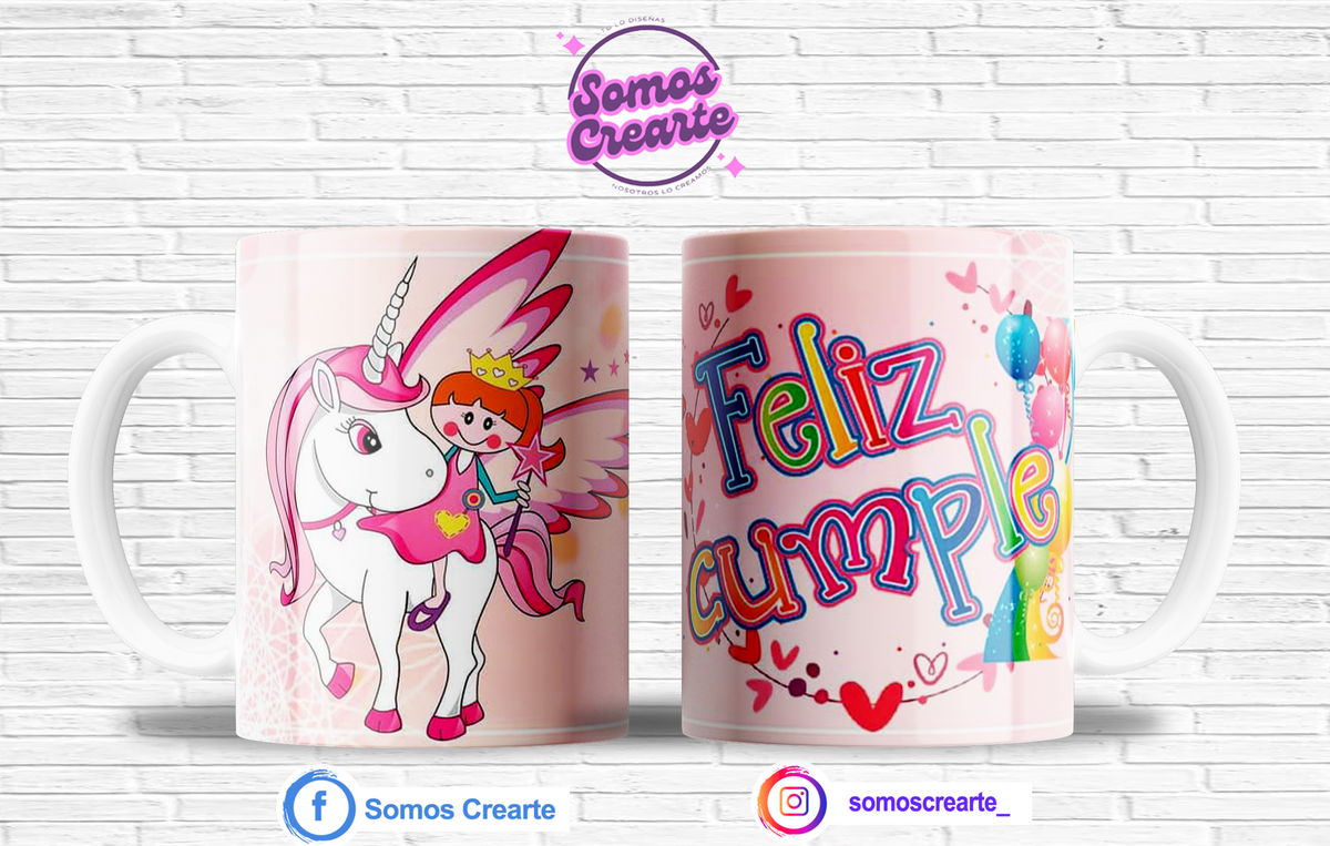 Taza Cumpleaños + Caja Temática · Diseño 413