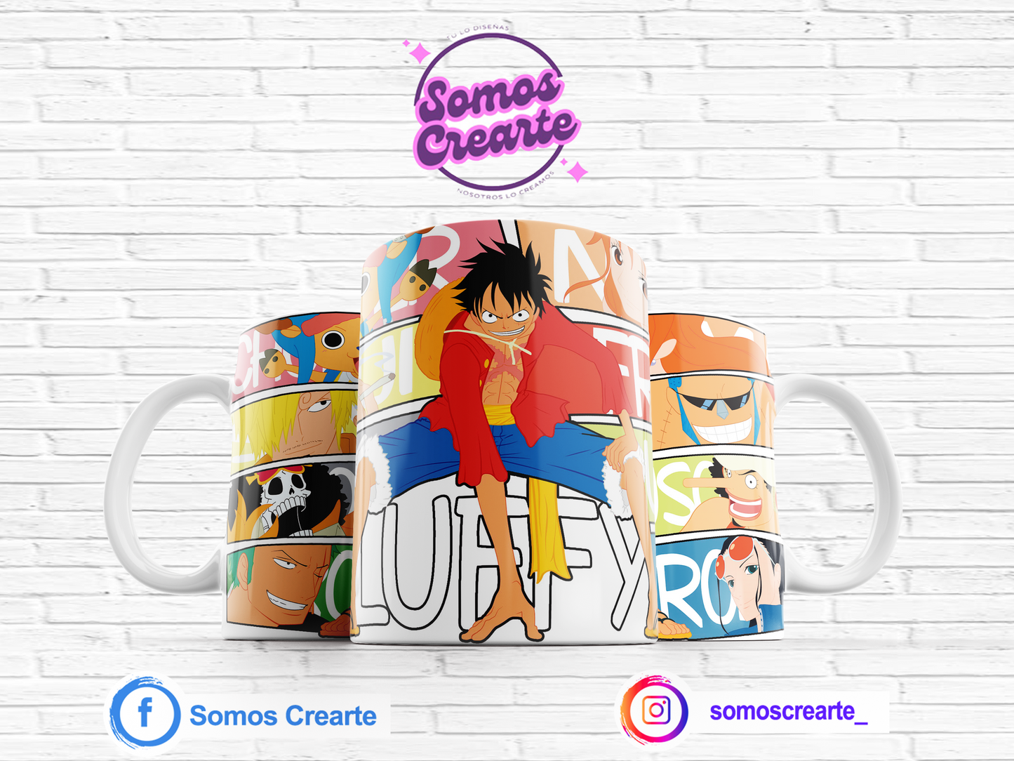 Taza One Piece con caja temática , Código 188