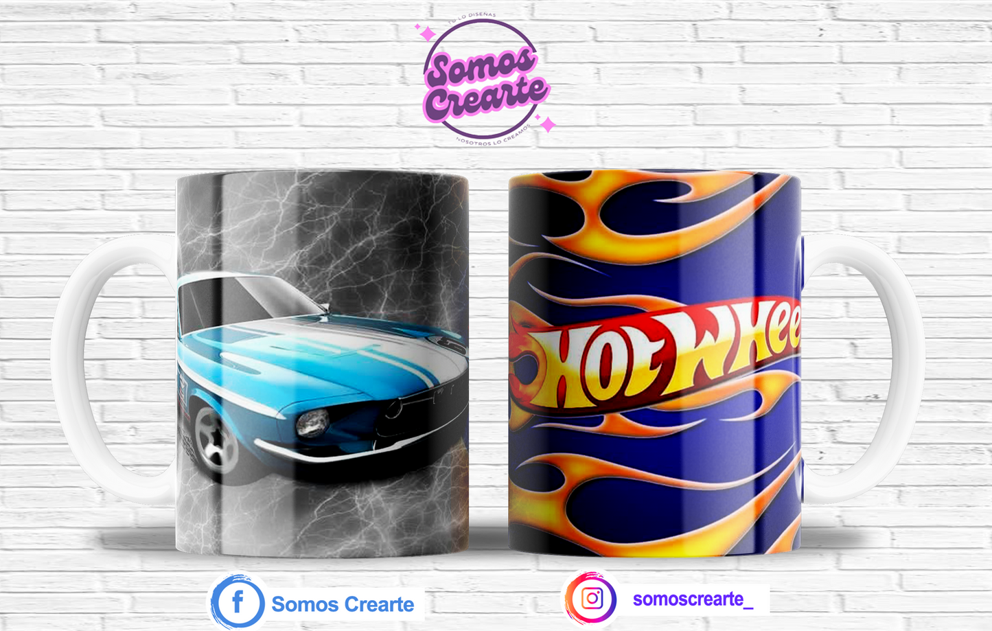 Taza Hot Wheels con caja temática , Código 247