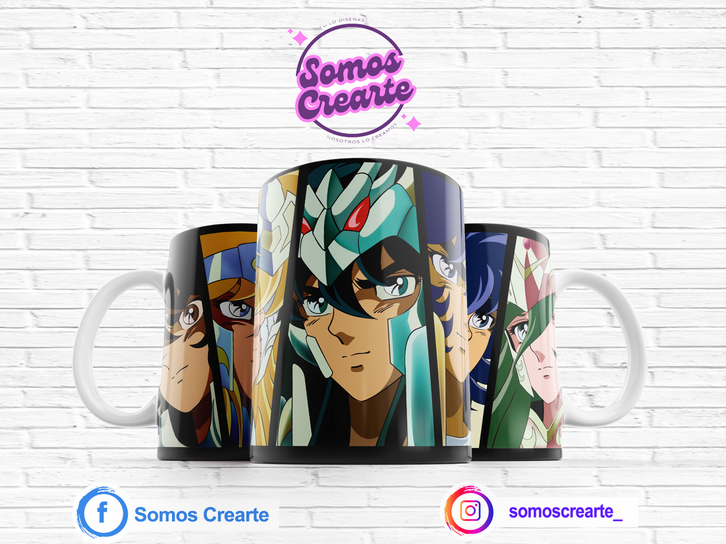 Taza Caballeros del Zodiaco con caja temática , Código 190