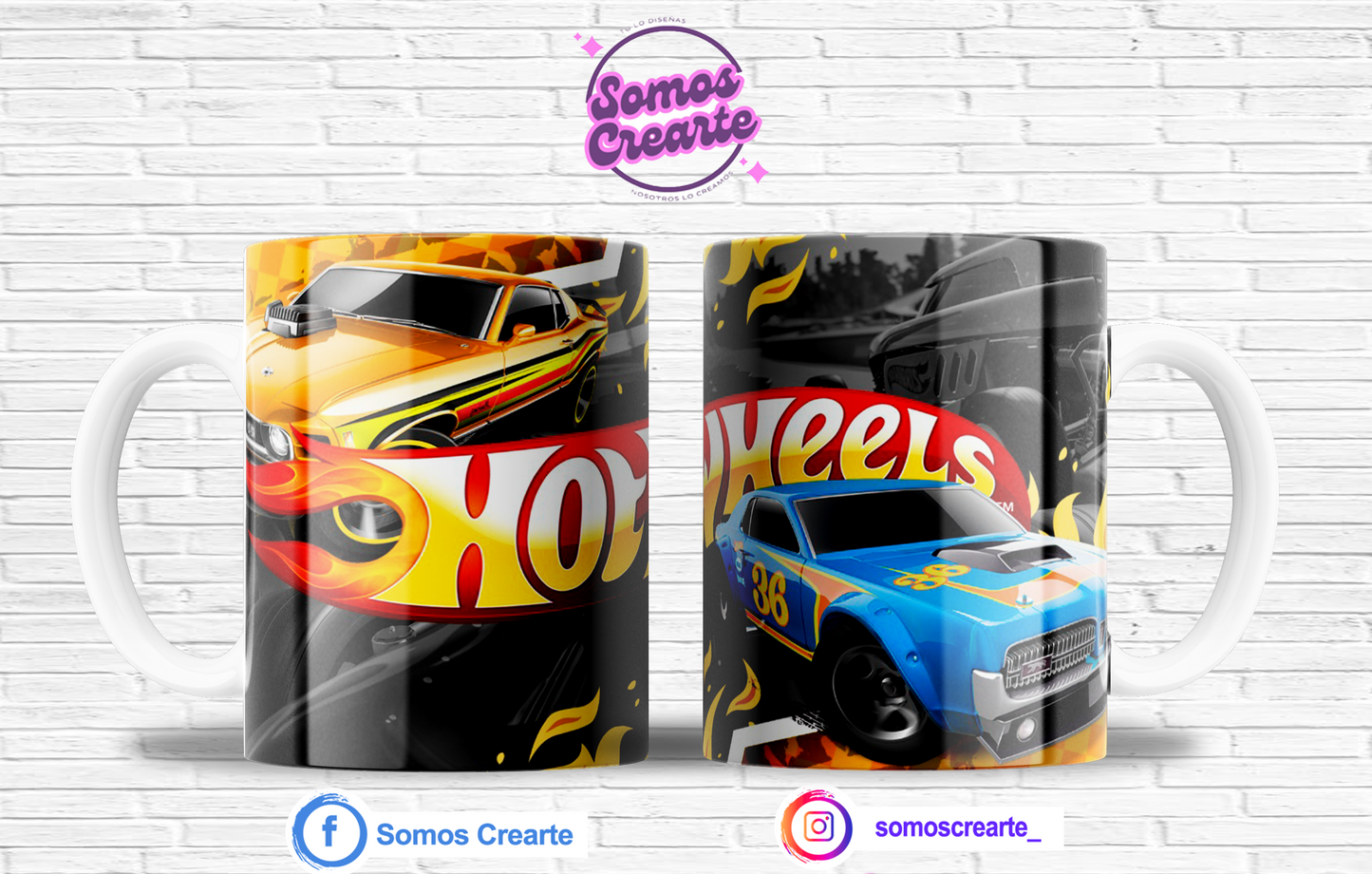 Taza Hot Wheels con caja temática , Código 232