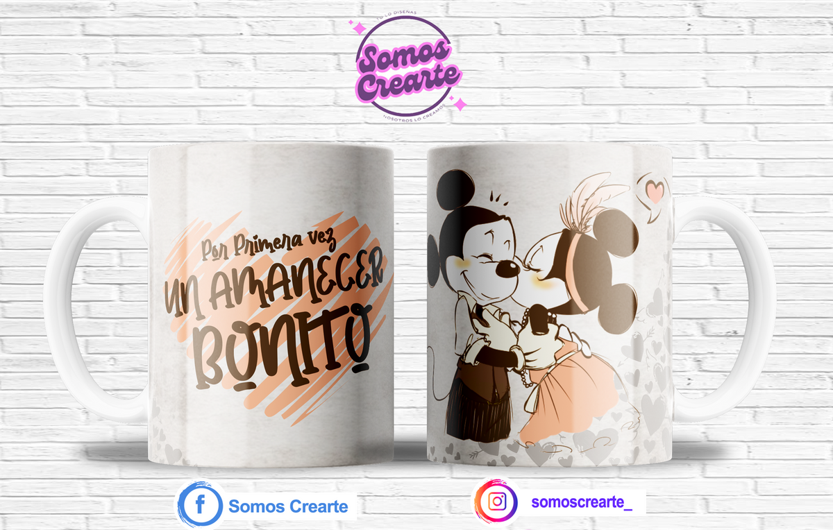 Taza Disney Amor + Caja Temática · Diseño 507