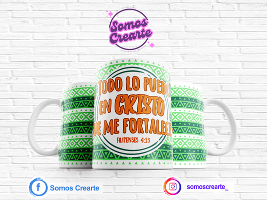 Taza con mensaje cristiano + Caja Temática · Diseño 517