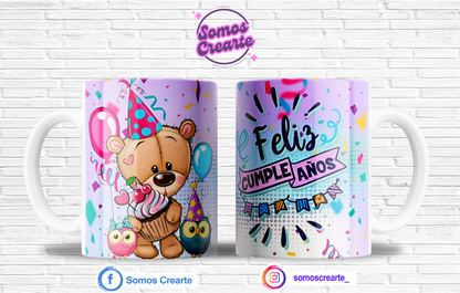 Taza Cumpleaños + Caja Temática · Diseño 401