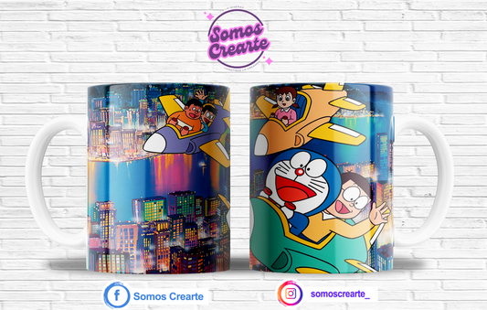 Taza Doraemon + Caja Temática · Diseño 429