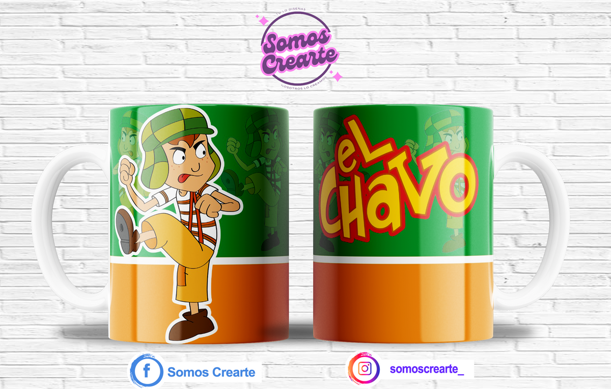 Taza Chavo del 8 + Caja Temática · Diseño 455