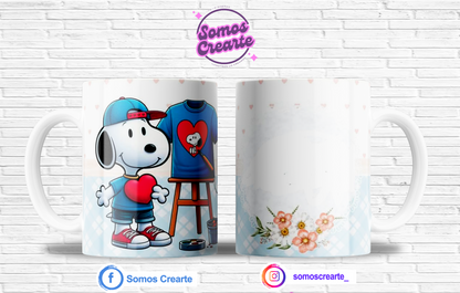 Taza Snoopy + Caja Temática · Diseño 087