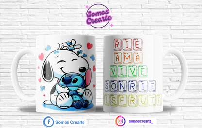 Taza Snoopy + Caja Temática · Diseño 089