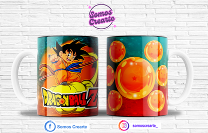 Taza Dragon Ball + Caja Temática · Diseño 027
