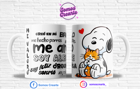 Taza Snoopy con caja temática, Código 090