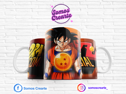 Taza Dragon Ball + Caja Temática · Diseño 028