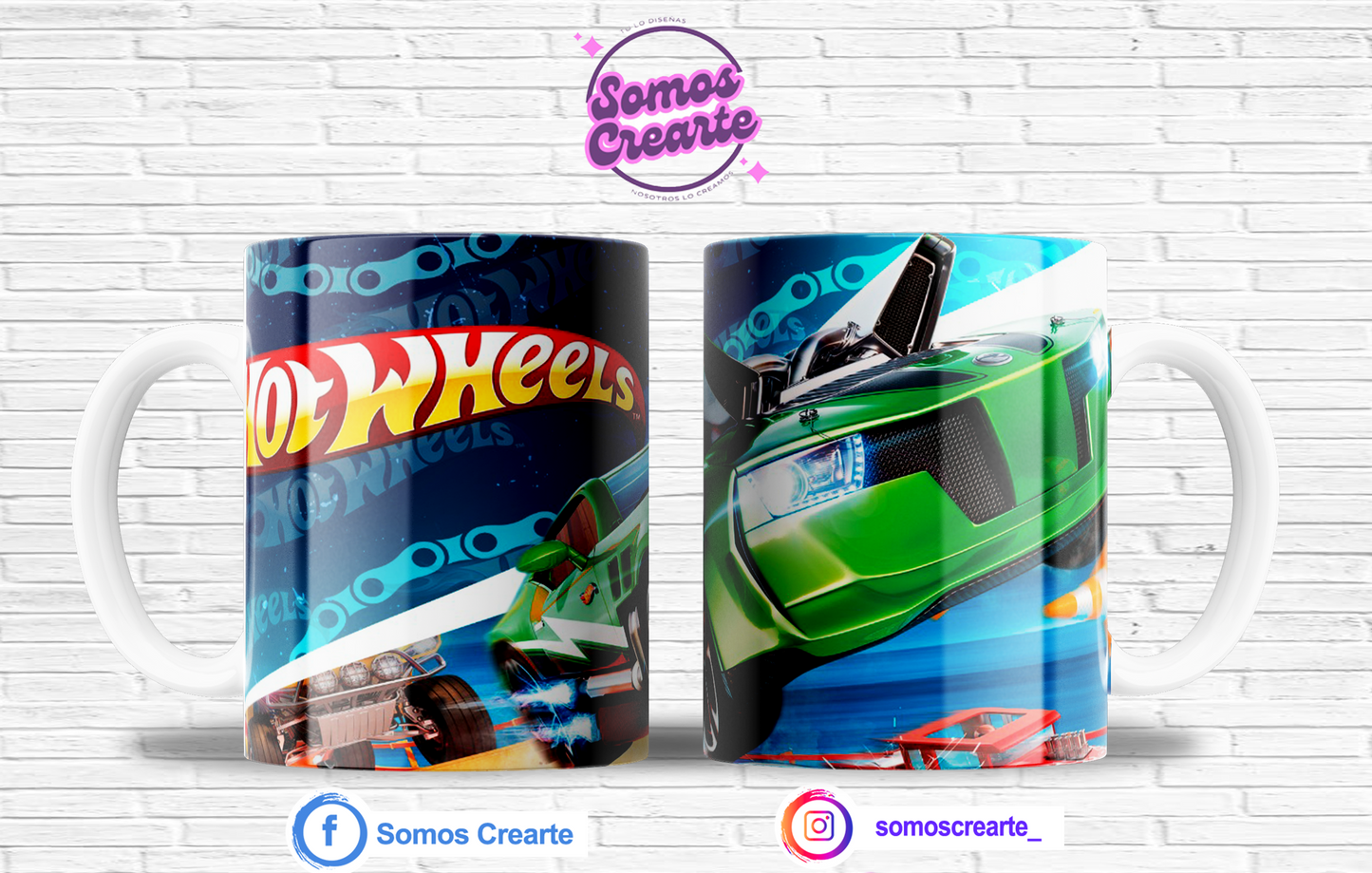 Taza Hot Wheels con caja temática , Código 233