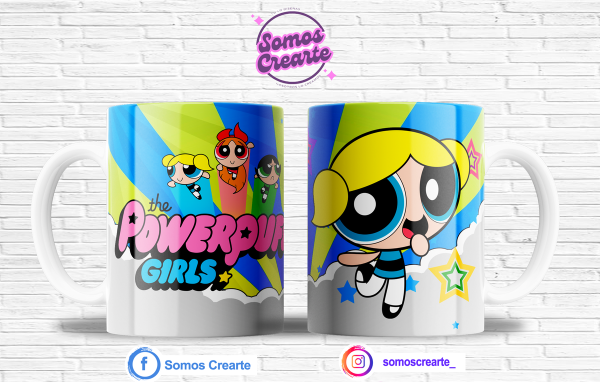 Taza Chicas Super Poderosas + Caja Temática · Diseño 450