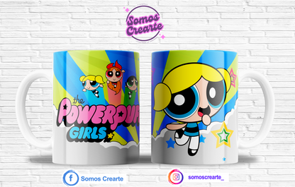 Taza Chicas Super Poderosas + Caja Temática · Diseño 450