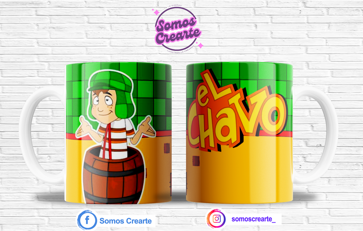 Taza Chavo del 8 + Caja Temática · Diseño 456