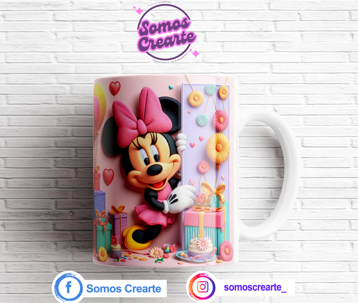 Taza Mickey Mouse + Caja Temática · Diseño 339