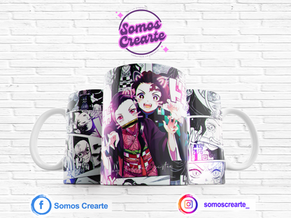 Taza Kimetsu No Yaiba + Caja Temática · Diseño 196