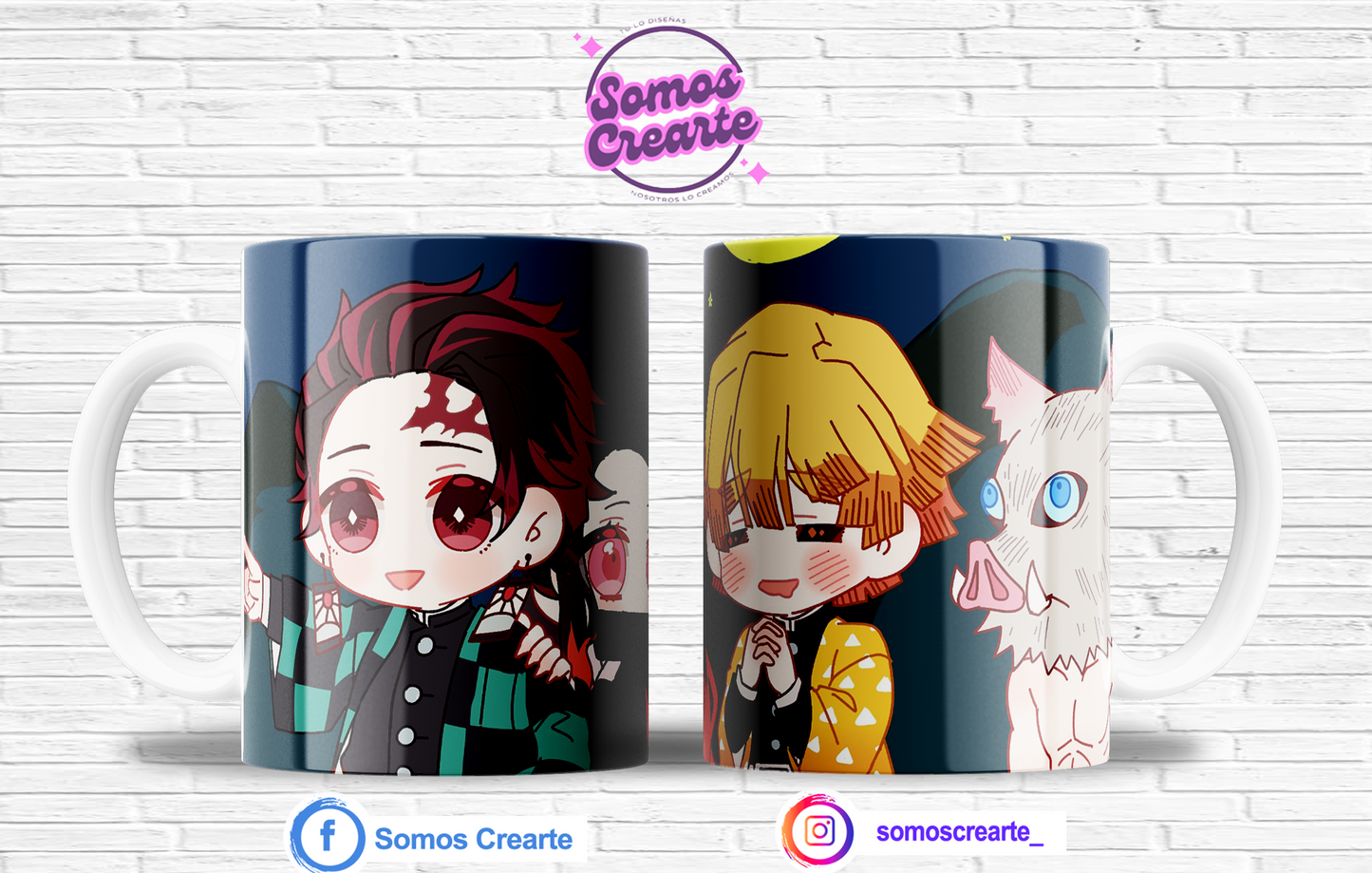 Taza Demon Slayer con caja temática , Código 201