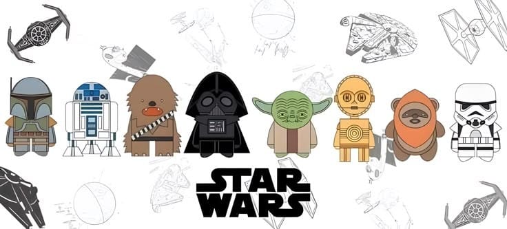 Taza Star Wars con caja temática , Código 329