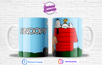 Taza Snoopy + Caja Temática · Diseño 098
