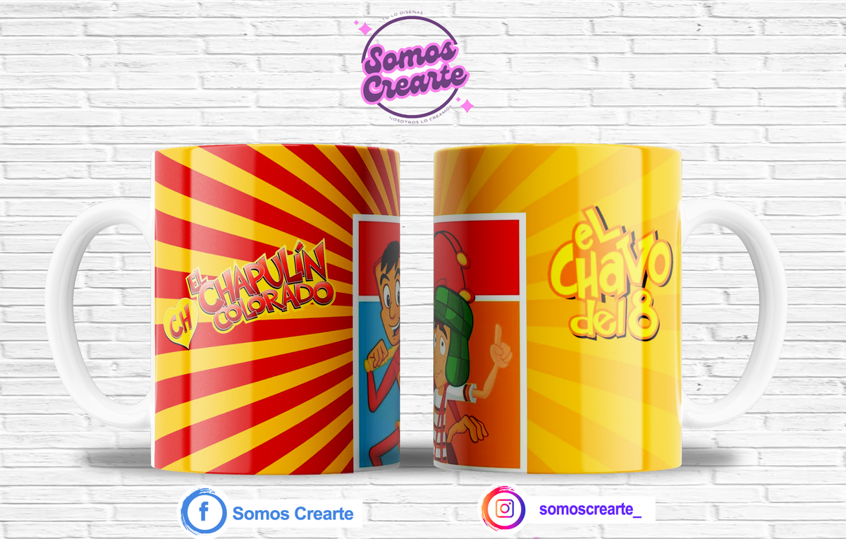 Taza Chavo del 8 + Caja Temática · Diseño 457