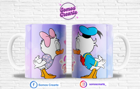 Taza Disney Amor + Caja Temática · Diseño 509