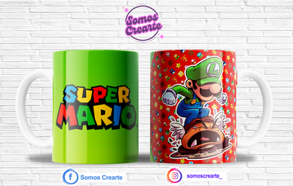 Taza Super Mario Bros + Caja Temática · Diseño 161