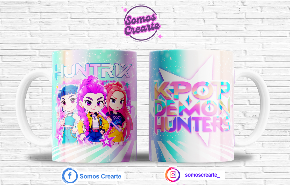 Taza Guerreras del K Pop + Caja Temática · Diseño 393