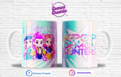 Taza Guerreras del K Pop + Caja Temática · Diseño 393