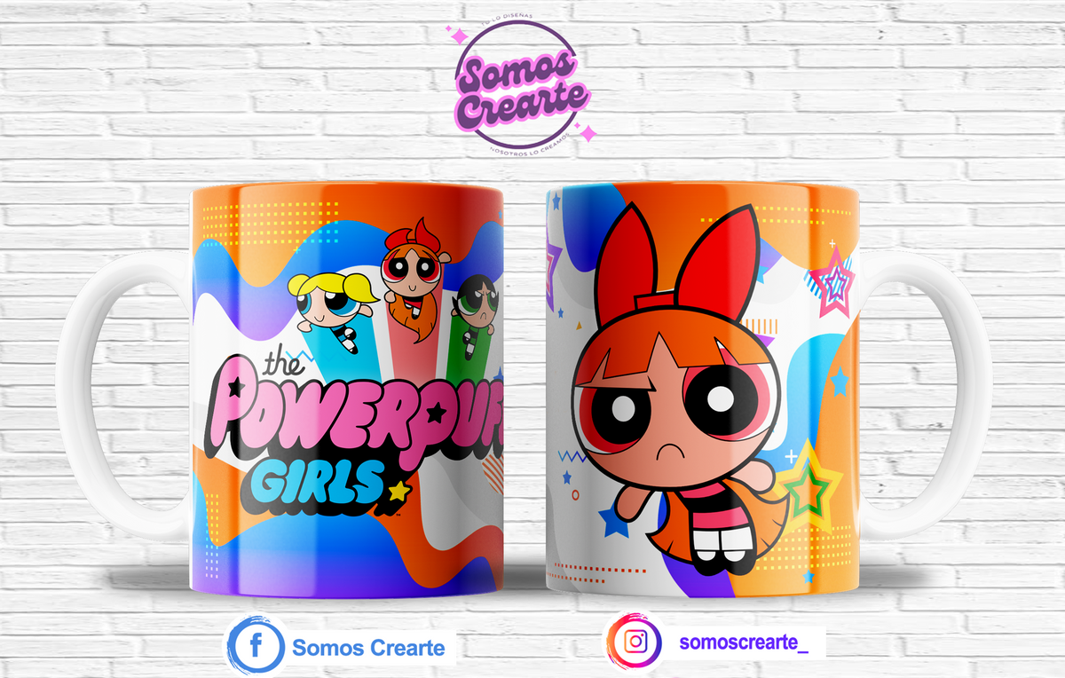 Taza Chicas Super Poderosas + Caja Temática · Diseño 451