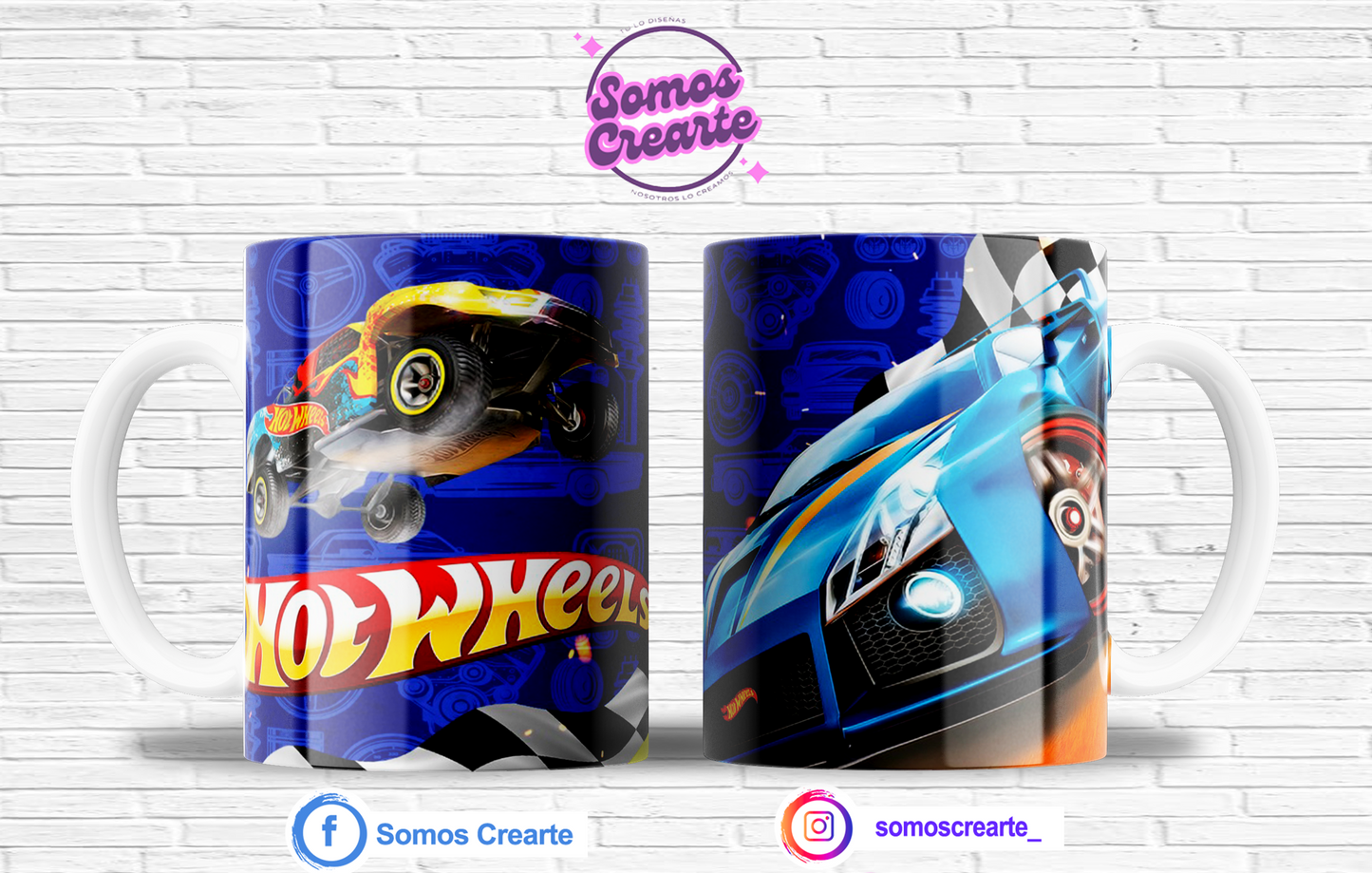Taza Hot Wheels con caja temática , Código 234